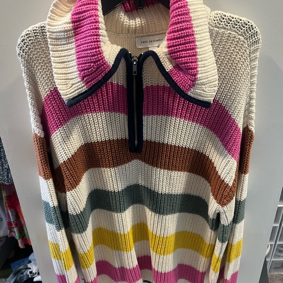 Free Assembly chunky half zip popover sweater - Picture 2 of 4